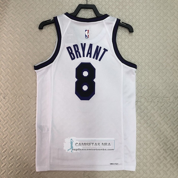 Camiseta Los Angeles Lakers Kobe Bryant NO 8 Ciudad 2022-23 Blanco
